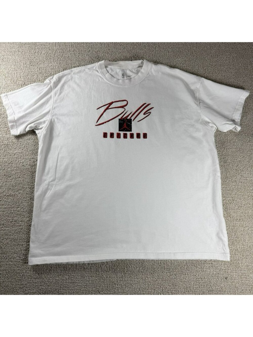 Nike Air Jordan Chicago Bulls T-Shirt White Men’s Size XL